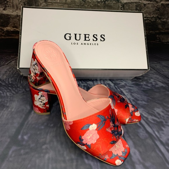GUESS red multifabric heels 👠 - Picture 5 of 10